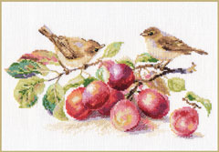 Birds and plum